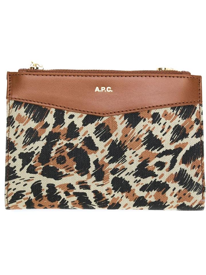 A.p.c. Leopard Print Wallet