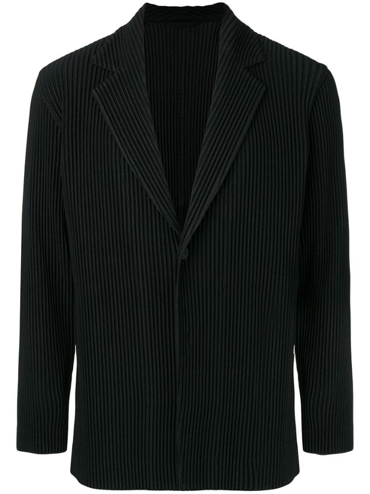 Homme Plissé Issey Miyake Tailored Blazer Jacket - Black