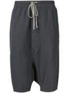 Rick Owens Drkshdw Drop-crotch Shorts, Men's, Size: L, Grey, Cotton
