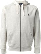 Polo Ralph Lauren Zip Up Hoodie, Men's, Size: Small, Grey, Cotton/polyester