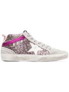 Golden Goose Deluxe Brand Rainbow Glitter Suede Hi-tops - Unavailable