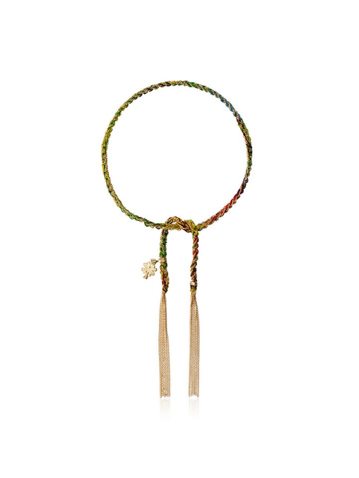 Carolina Bucci Multicoloured Superlucky Yellow Gold Bracelet -