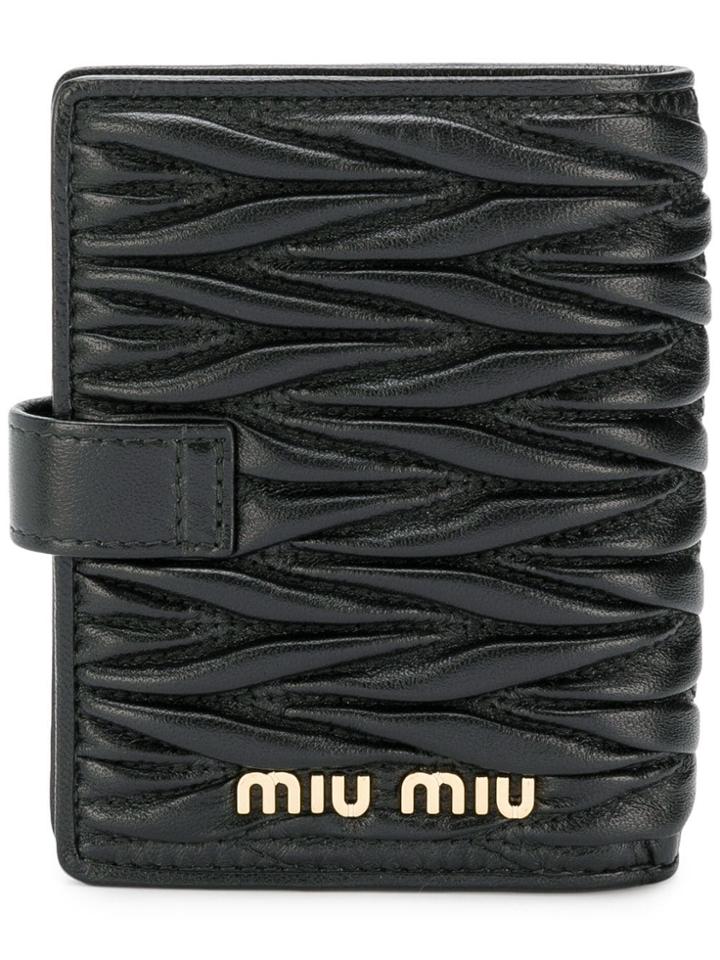 Miu Miu Miu Miu 5mv016n88 002 Nero Leather/fur/exotic Skins->leather -
