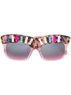 Delalle Demure Mica Sunglasses - Pink & Purple