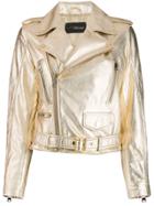 Manokhi Biker Jacket - Gold