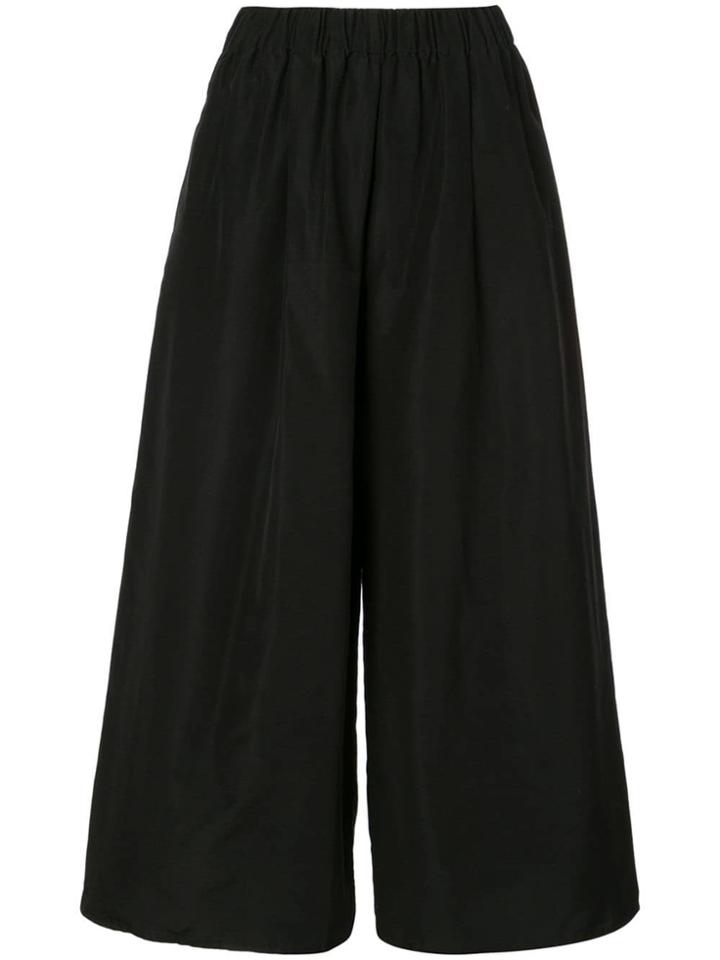 Dusan Wide Leg Trousers - Black