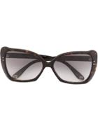 Gucci Eyewear Tortoiseshell-effect Square Sunglasses - Brown