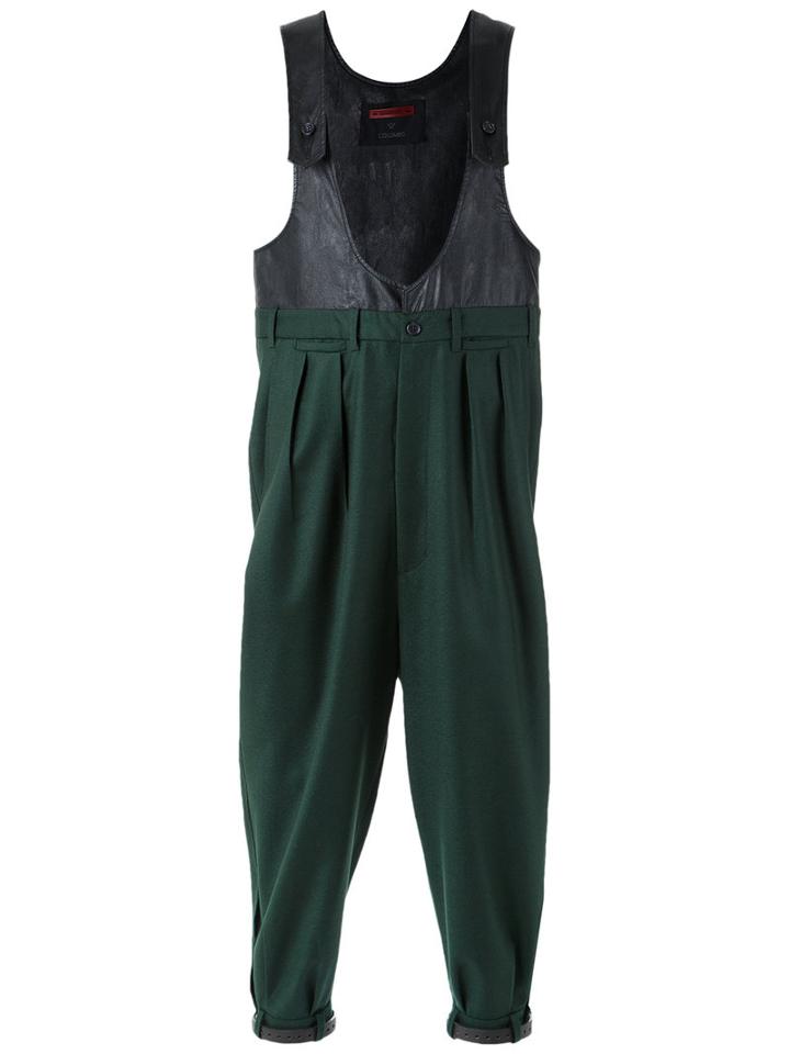 À La Garçonne - Layered Jumpsuit - Men - Polyester/wool - M, Black, Polyester/wool