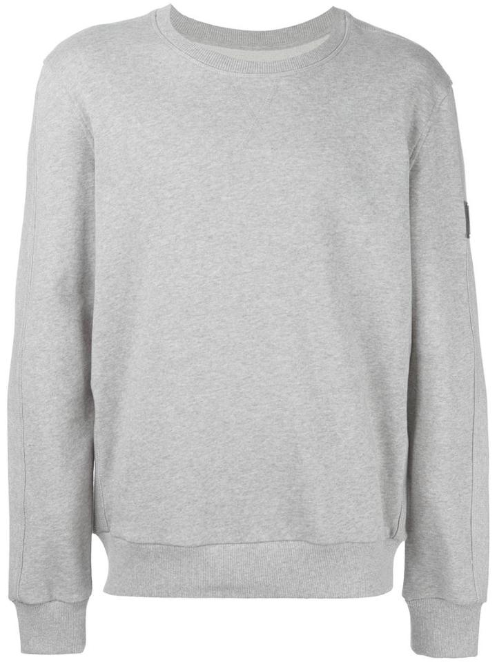Blood Brother Ribbed Detail Sweatshirt, Men's, Size: Medium, Grey, Cotton