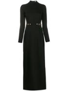 Versace Jeans Couture Belt Detail Fitted Gown - Black
