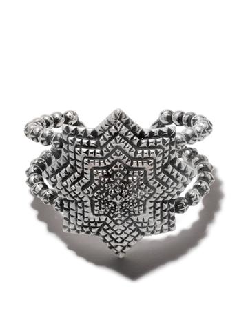 Natural Instinct Flower Element Cuff - Silver
