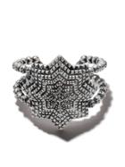 Natural Instinct Flower Element Cuff - Silver
