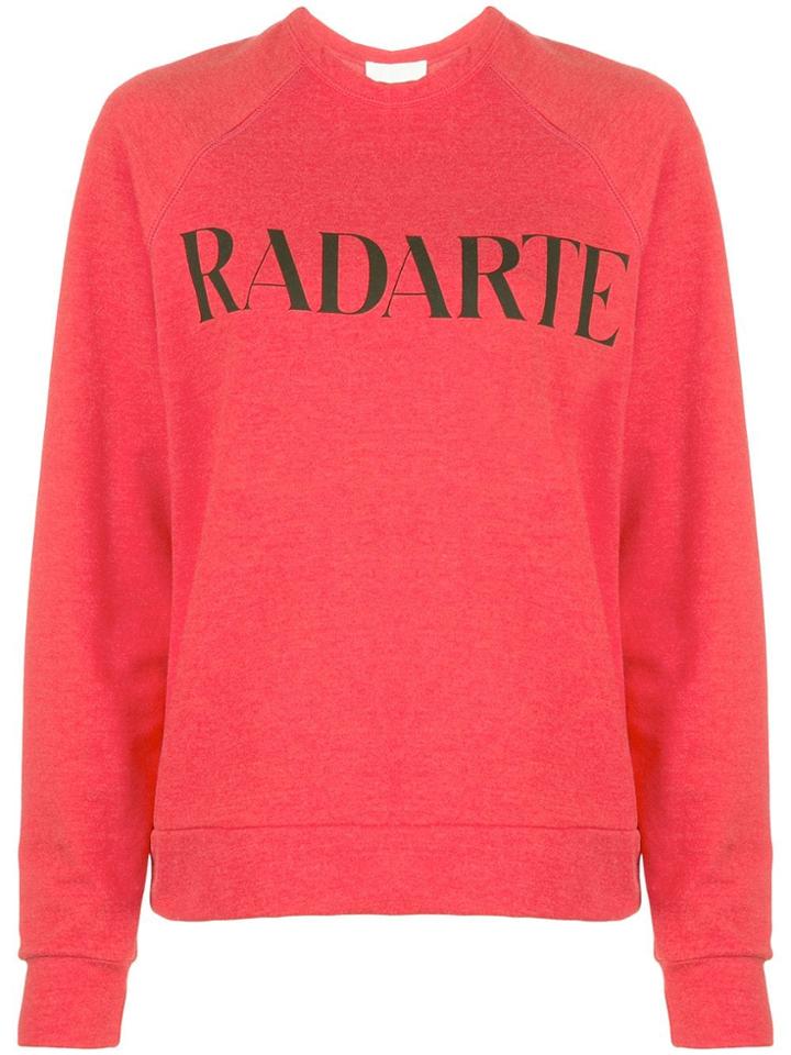 Rodarte Printed Logo Sweater - Red