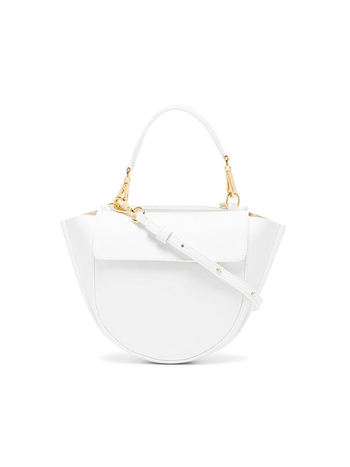 Wandler White Hortensia Mini Leather Shoulder Bag