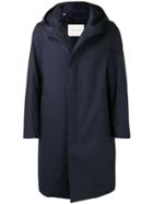 Mackintosh Chryston Navy Raintec Cotton Hooded Coat Gm-1003fd - Blue