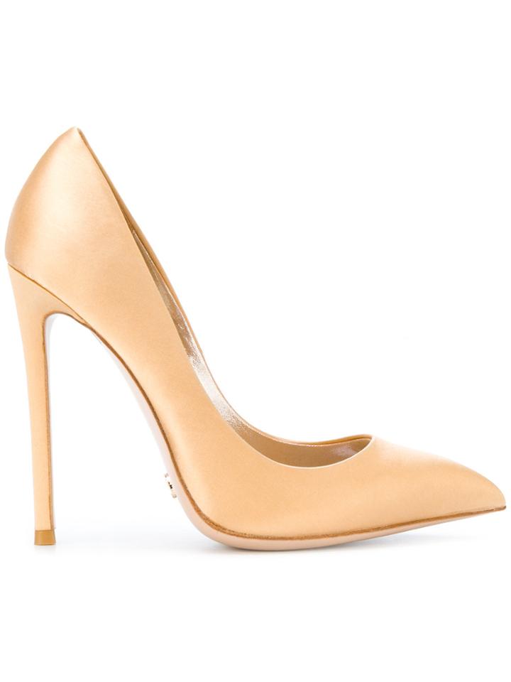 Gianni Renzi Pointed Toe Pumps - Nude & Neutrals