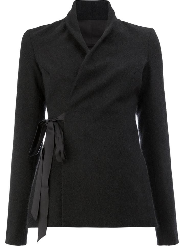 Rick Owens Wrap Jacket - Black