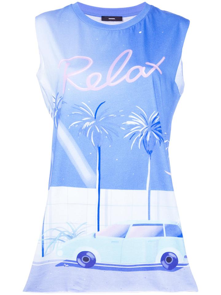 Diesel 't-wessy' Tank Top - Blue