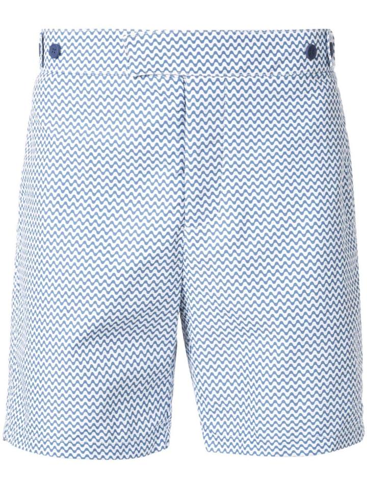 Frescobol Carioca Pattern Shorts - White