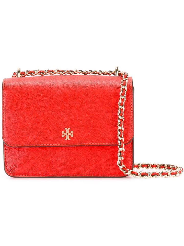 Tory Burch Chain Strap Shoulder Bag, Women's, Yellow/orange, Leather