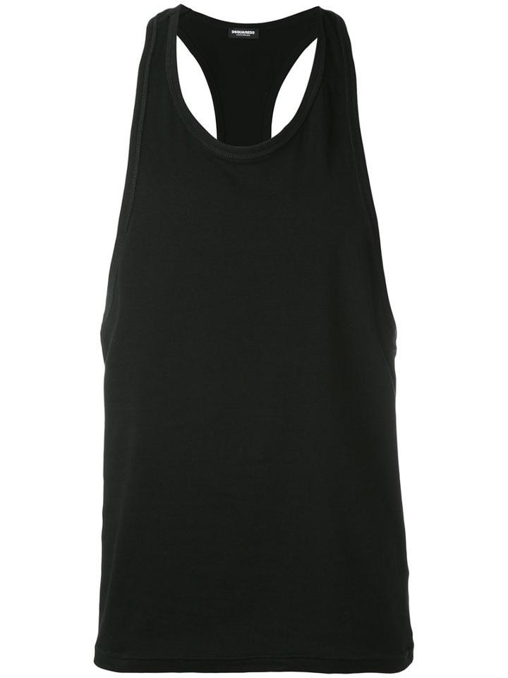 Dsquared2 - Racerback Tank Top - Men - Cotton/spandex/elastane - Xl, Black, Cotton/spandex/elastane