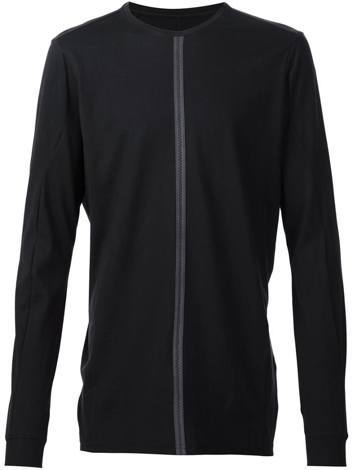 Devoa Panel Detail T-shirt, Men's, Size: 5, Black, Cotton