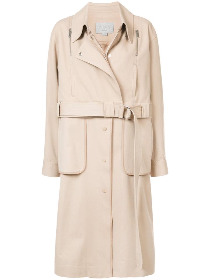 Jason Wu Grey Belted Trench Coat - Brown