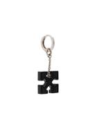 Off-white Logo Drop Earring - Black