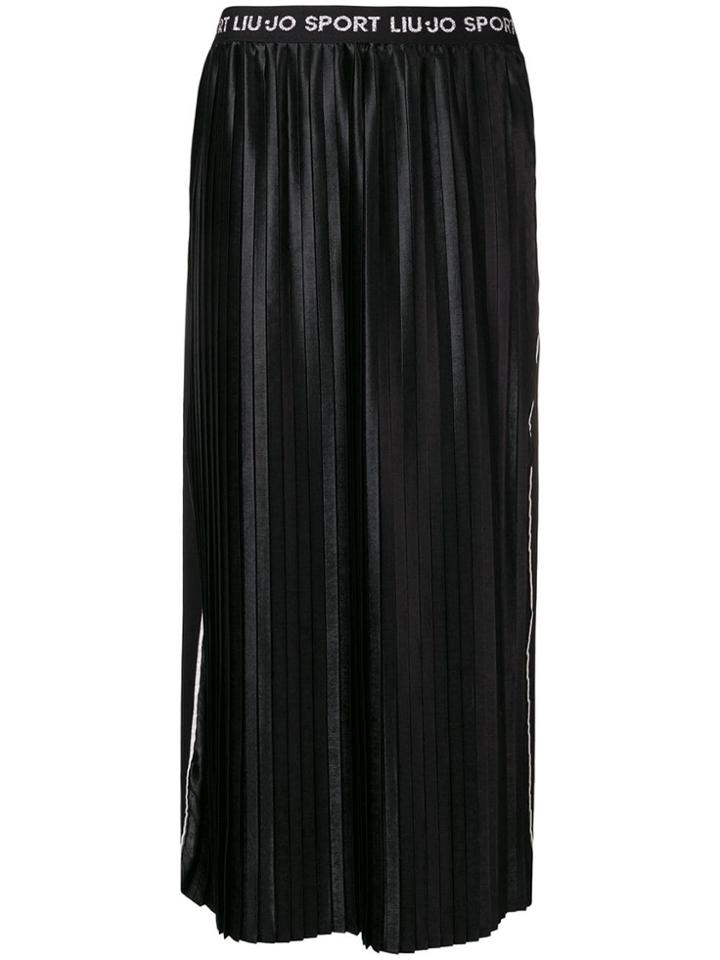Liu Jo Pleated High-waist Skirt - Black