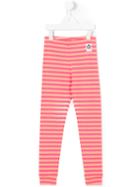 Mini Rodini - Striped Leggings - Kids - Organic Cotton/spandex/elastane - 5 Yrs, Pink/purple