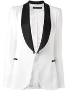 Elie Saab Contrast Blazer - White
