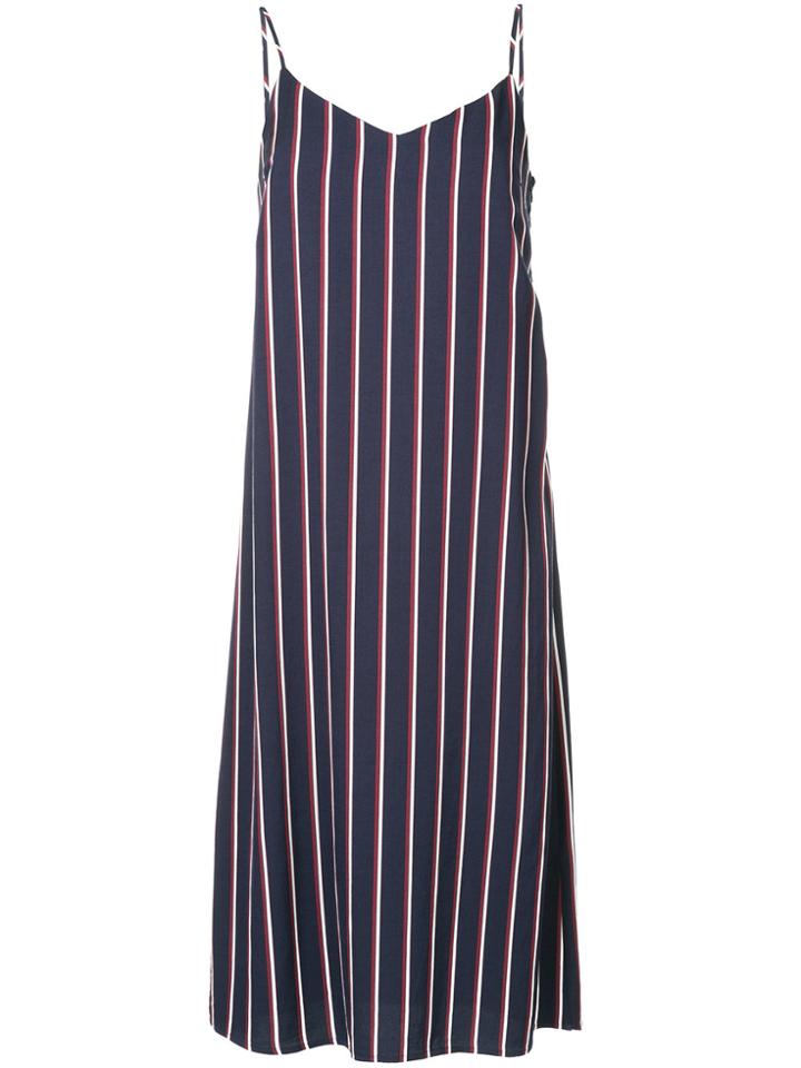 Guild Prime Striped Midi Slip Dress - Blue