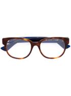 Gucci Eyewear - Tortoiseshell Square Glasses - Women - Acetate - 51, Blue, Acetate
