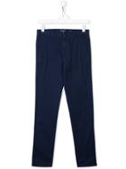 Woolrich Kids Slim-fit Tailored Trousers - Blue