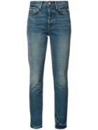 Grlfrnd Karolina Cropped Jeans, Women's, Size: 29, Blue, Cotton