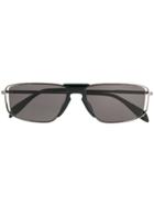 Alexander Mcqueen Eyewear Rectangle Frame Sunglasses - Metallic