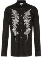 Alexander Mcqueen Embroidered Fern Shirt - 1000 Black