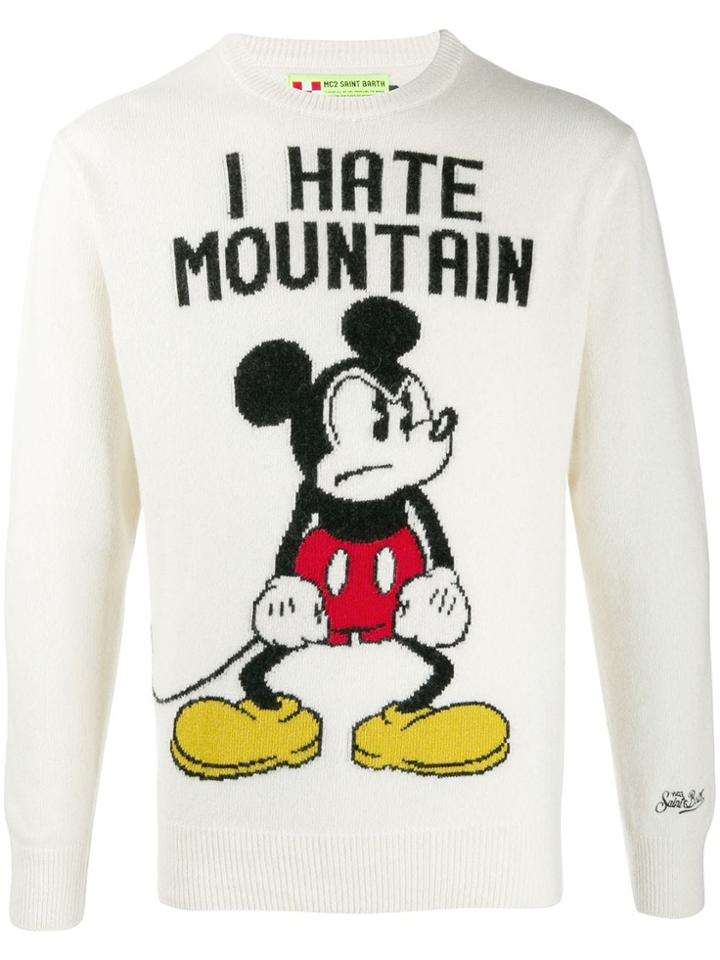 Mc2 Saint Barth Mickey Mouse Jumper - White
