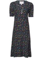 Hvn Star Print Shortsleeved Dress - Black