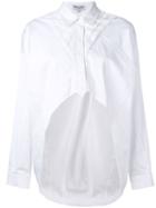 Opening Ceremony - Cropped Front Top - Women - Silk/cotton - 4, White, Silk/cotton