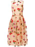 Simone Rocha Embroidered Floral Dress - Nude & Neutrals