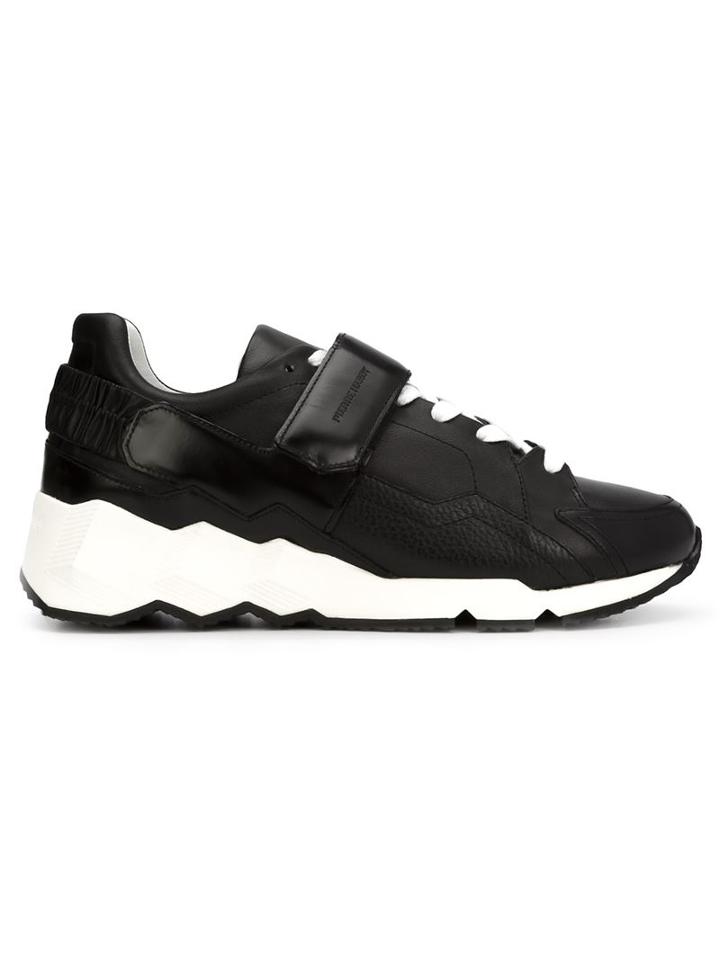 Pierre Hardy Comet Sneakers, Men's, Size: 45, Black, Calf Leather/leather/rubber
