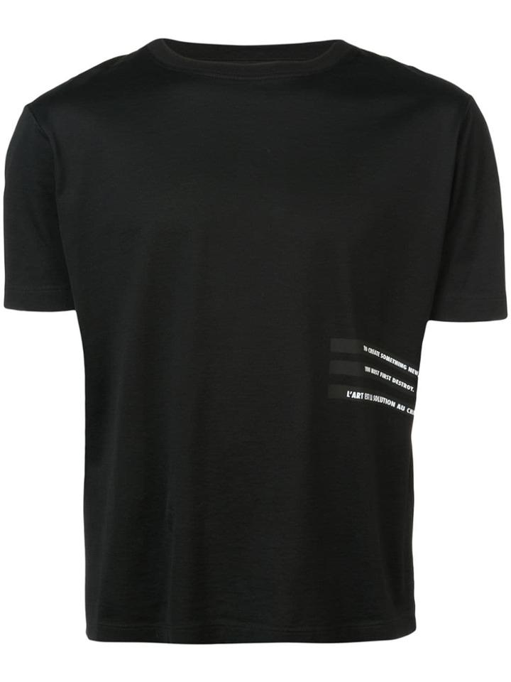 Unravel Project Typography-print T-shirt - Black