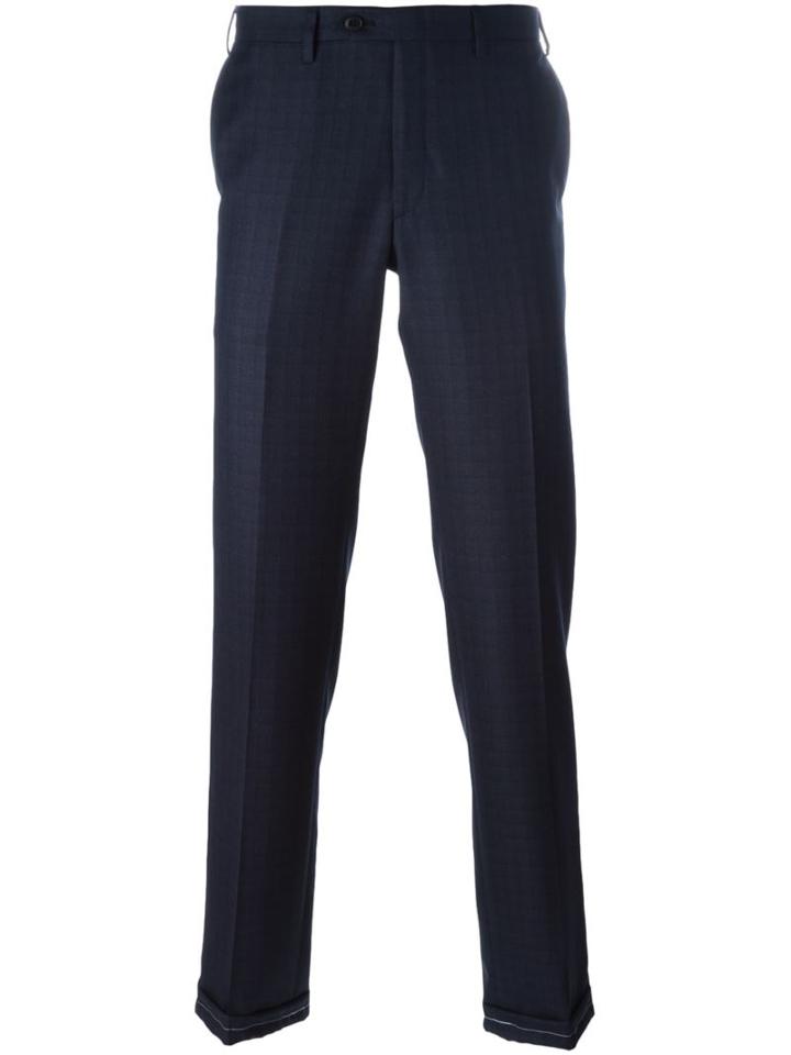Brioni Plaid Tailored Trousers