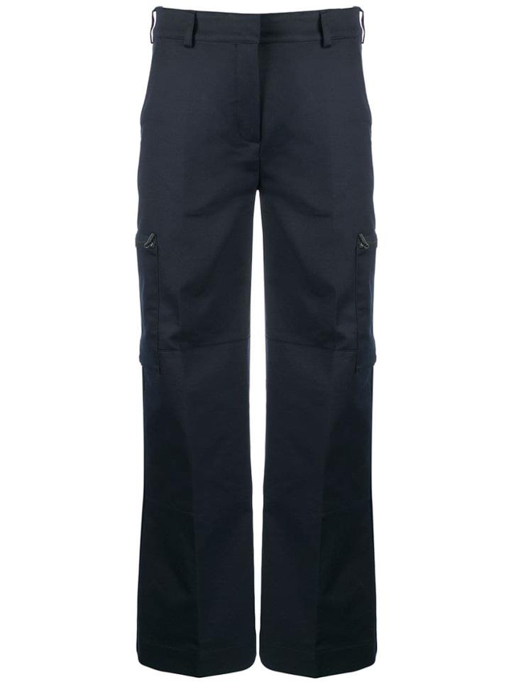 Acne Studios Workwear Style Cropped Trousers - Blue
