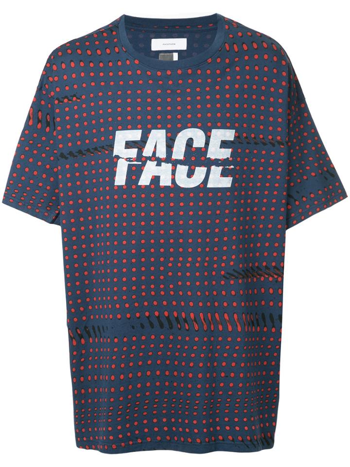 Facetasm Logo Patch T-shirt - Blue