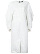 Bassike - Melange Tuck Sleeve Dress - Women - Cotton/elastodiene/polyamide - 12, White, Cotton/elastodiene/polyamide