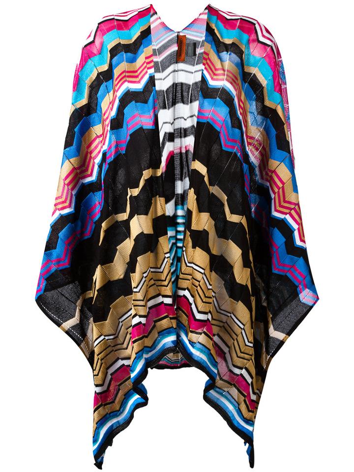 M Missoni - Knitted Cape - Women - Cotton/viscose - One Size, Women's, Cotton/viscose