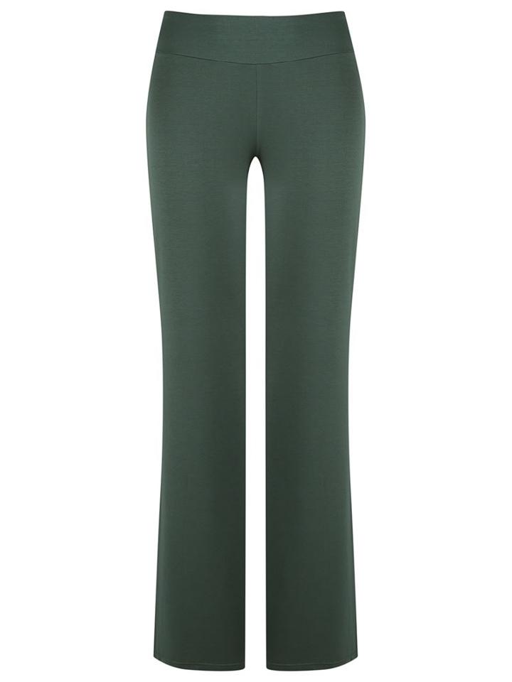 Lygia & Nanny Straight Leg Trousers, Women's, Size: 38, Green, Cotton
