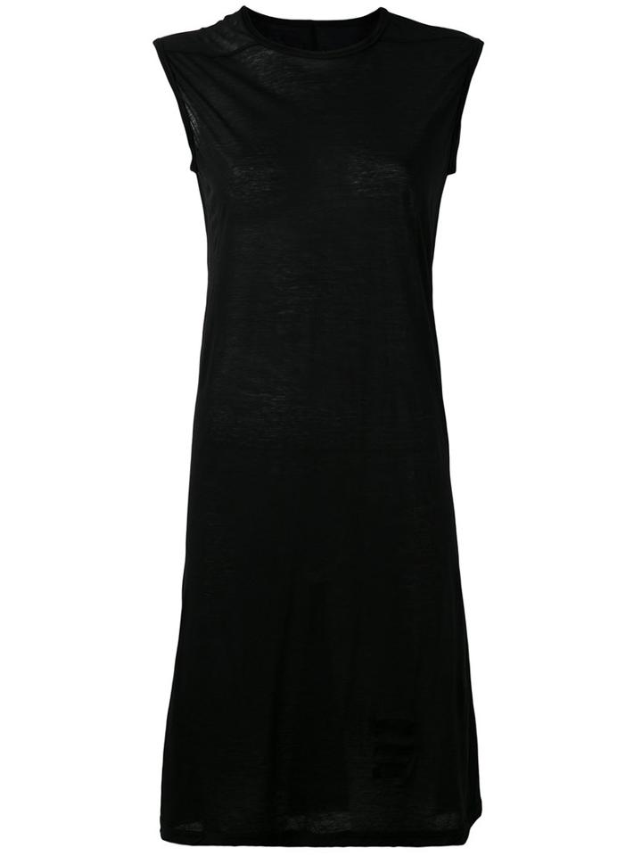 Rick Owens Drkshdw - Fitted Dress - Women - Cotton - M, Black, Cotton